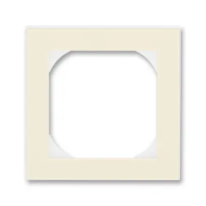 3901H-A05510 17  Rámeček jednonásobný s otvorem 55×55 mm, slonová kost / bílá
